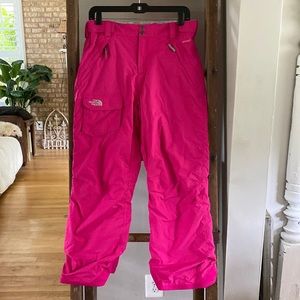 The North Face GIRLS YOUTH HYVENT Insulated Ski Snow Pants Pink XL 18